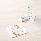 Kleine Butterfly Baby Dusche Rechteckiger Pappuntersetzer (Vor Ort)