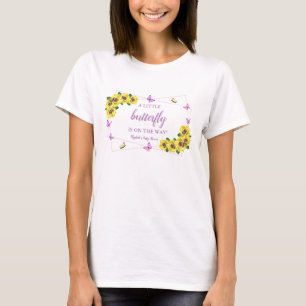 Kleine Butterfly Baby Dusche T-Shirt
