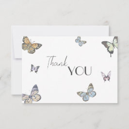 Kleine Butterfly-Babydusche Dankeskarte