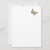 Kleine Butterfly-Babydusche Einladung (Rückseite)