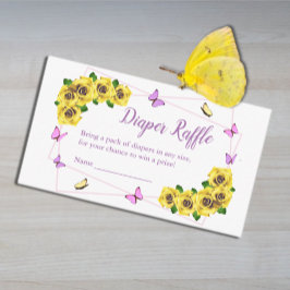 Kleine Butterfly-Babydusche Windelwanne Begleitkarte