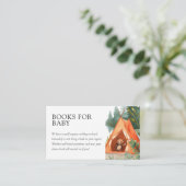 Kleine Camper Bear Babydusche Bücher für Baby Begleitkarte (Stehend Vorderseite)