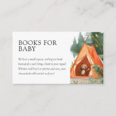 Kleine Camper Bear Babydusche Bücher für Baby Begleitkarte (Vorderseite)