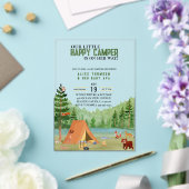 Kleine Camper Camping Adventure Forest Baby Dusche Acryleinladungen (In Situ (Hochzeit))