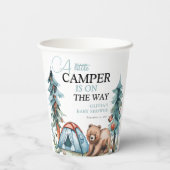 Kleine Camper Forest Babydusche Pappbecher (Rückseite)