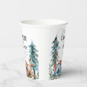 Kleine Camper Forest Babydusche Pappbecher (Rechts)