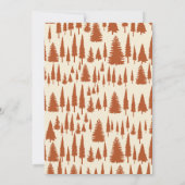 Kleine Camper Forest Camping Babydusche Einladung (Rückseite)