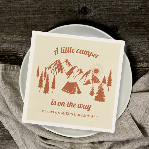 Kleine Camper Forest Camping Babydusche Serviette