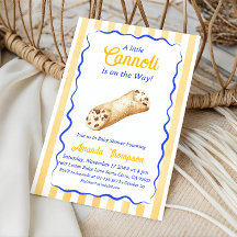 Kleine Cannoli Gelb Blau Italienische Babyparty