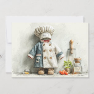 Kleine Chef 1. Geburtstagsfeier Einladung