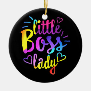 Kleine Chefin Damen Kinder Tochter Baby Mini-Boss Keramik Ornament