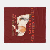 Kleine Cherokee Pferde Fleecedecke (Vorderseite (Horizontal))