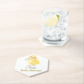 Kleine Chick Floral Baby Dusche Untersetzer (Vor Ort)