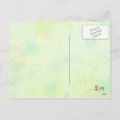 Kleine Chicks im Osterland Feiertagspostkarte (Rückseite)