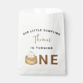 Kleine Chinesische Dumpling erste Geburtstagsparte Geschenktütchen (Vorderseite)