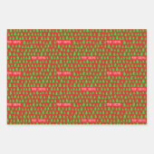KLEINE CHRISTMAS BÄUME GESCHENKPAPIER SET (Vorderseite 3)
