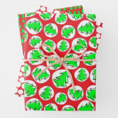 KLEINE CHRISTMAS BÄUME GESCHENKPAPIER SET (Beispiel)