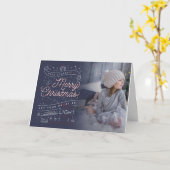 KLEINE CHRISTMAS / Faltkarte Karte (Gelbe Blume)