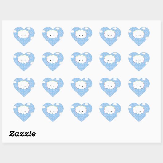 Kleine Cloud Stickers Kawaii Wolken (Blatt)