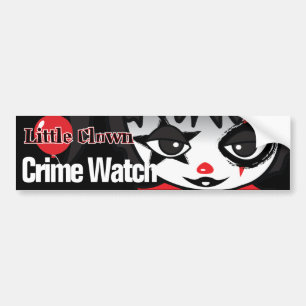 Kleine Clown Crime Watch Autoaufkleber