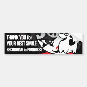 Kleine Clown-Kriminalitätswarnung-Aufkleber Autoaufkleber