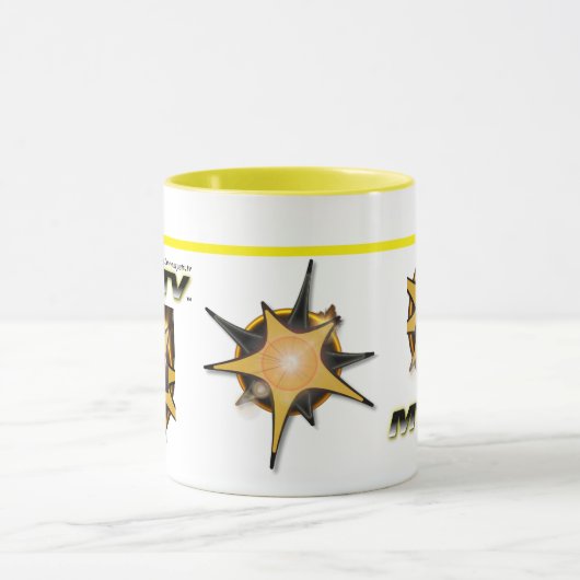 Kleine Combo-Tasse 300gr. (weiß und gelb) Tasse (Zentrum)