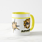 Kleine Combo-Tasse 300gr. (weiß und gelb) Tasse (VorderseiteRechts)