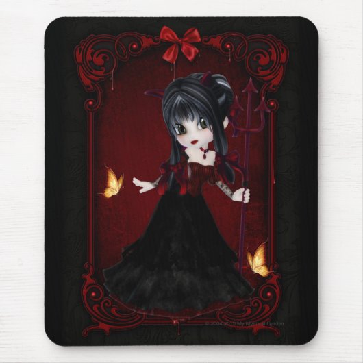 Kleine Cookie Devil Girl Design 1 Mousepad (Vorne)