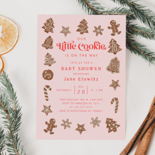 Kleine Cookie Girl Babydusche Einladung