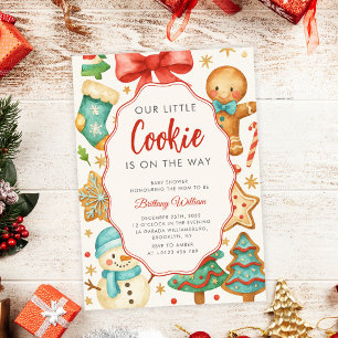 Kleine Cookie Weihnachtsdusche Einladung