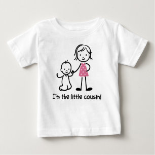 Kleine Cousin-Strichmännchen-T - Shirts