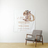 Kleine Cowboy Baby Dusche Begrüßungszeichen Wandteppich (Beispiel)