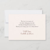 Kleine Cowboy Baby Dusche Danke Karte (Rückseite)