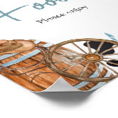 Kleine Cowboy-Babydusche Poster (Ecke)