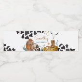 Kleine Cowboy-Babydusche Wasserflaschenetikett (Einzelnes Label)