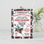 Kleine Cowboy-Geburtstagsfeier Einladung (Stehend Vorderseite)