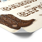 Kleine Cowboy-Karten und Geschenkbuch-Poster Poster (Ecke)