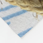 Kleine Cowboy-Kinder reiten Western Reitspass Fleecedecke (Ecke)