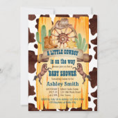 Kleine Cowboy Rodeo Pferde Western Babydusche Einladung (Vorderseite)