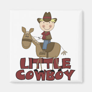 Kleine Cowboy-T-Shirts und Geschenke Magnet