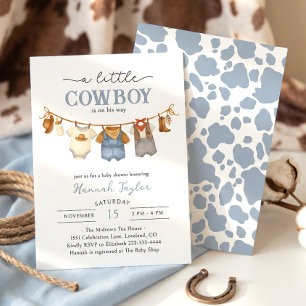 Kleine Cowboy Western Baby Shower Einladung