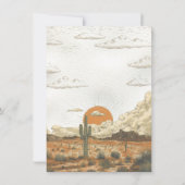 Kleine Cowboy-Western-Kinderdusche Einladung (Rückseite)