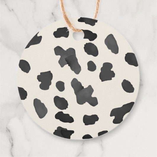 Kleine Cowboy-Western Kinderdusche Geschenkanhänger (Rückseite)