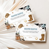 Kleine Cowboy-Windeln-Raffle-Ticketkarte Begleitkarte