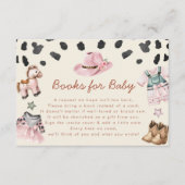 Kleine Cowgirl Books für Baby Girl Shower Begleitkarte (Vorderseite)