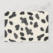 Kleine Cowgirl Books für Baby Girl Shower Begleitkarte (Rückseite)