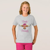 Kleine Cowgirl, einsame Kuh T-Shirt (Vorne ganz)