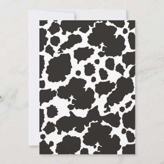 Kleine Cowgirl Geburtstagsfeier Einladung (Rückseite)