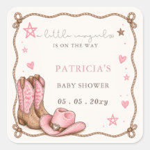 Kleine Cowgirl ist auf dem Weg Mädchen Baby Shower