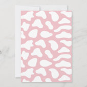 Kleine Cowgirl ist unterwegs mit Baby Dusche Einladung (Rückseite)